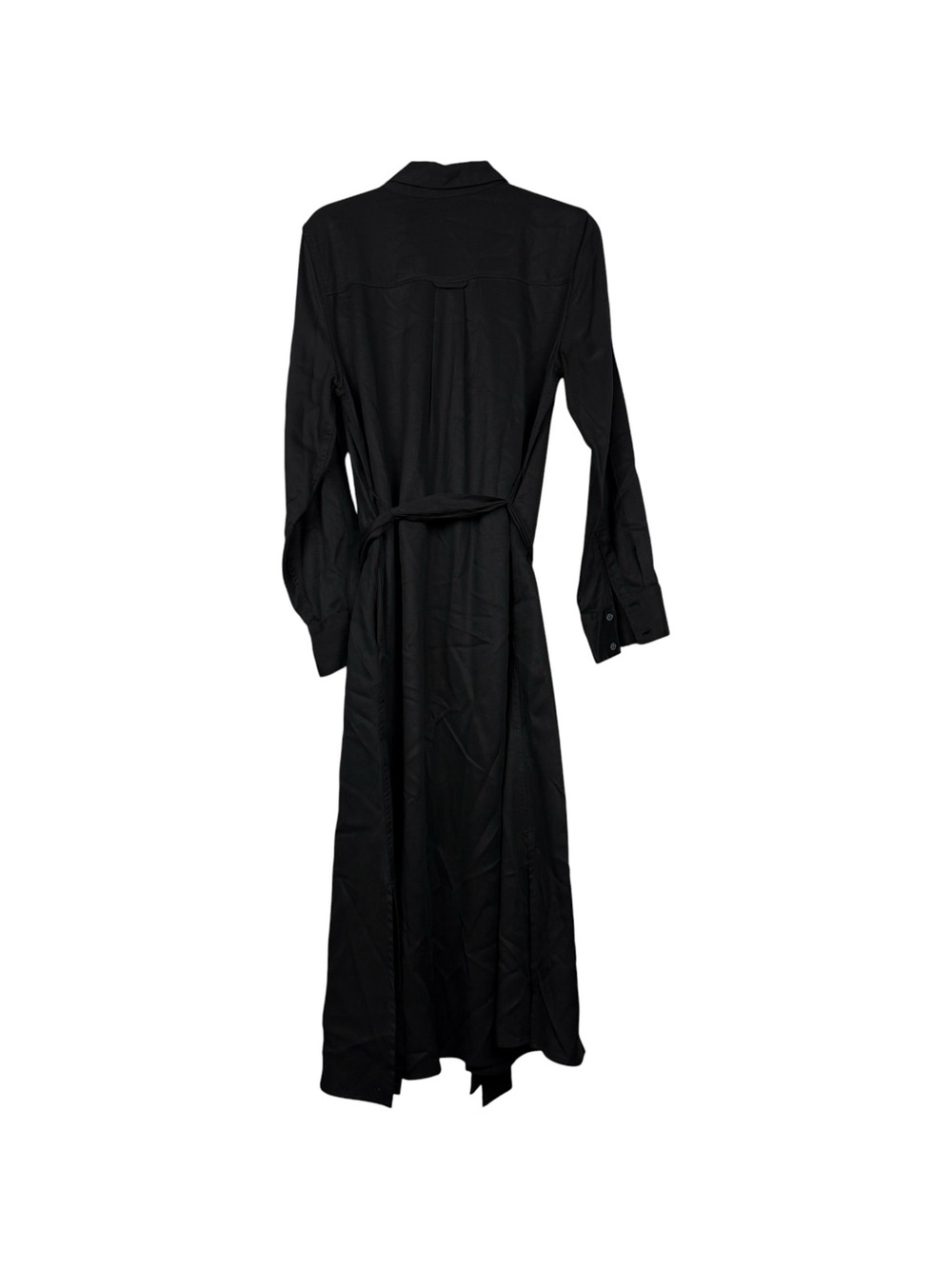 Banana Republic Tencel Black Button Shirt Dress - Picture 3 of 5